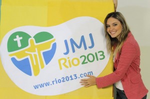 A cantora Ana Gabriela se apresentará no palco da JMJ. Amanhã estará no Chega logo JMJ.