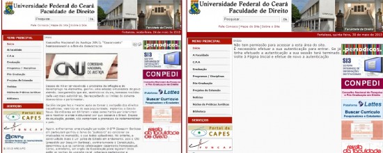 Universidade retirou artigo do espaço público virtual.
