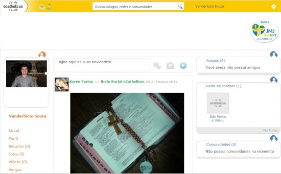 Rede social é lançada focando público católico.