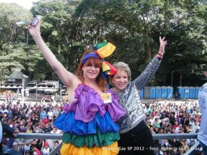 Marta Suplicy em Parada Gay.