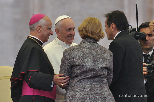 Papa Francisco, Dom Rino, Emmir Nogueira e Moysés Azevedo.