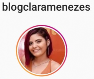 Foto de perfil do instagram @blogclaramenezes