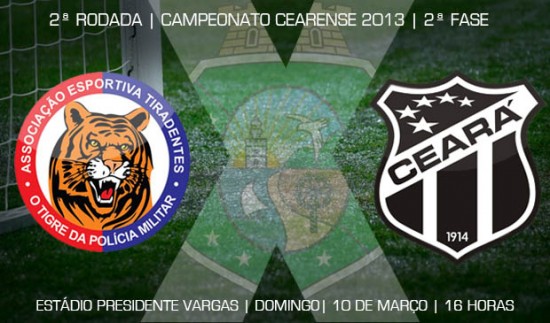 Tiradentes x Ceará – Vencer e convencer! (Imagem: Cearasc.com/Divulgação)