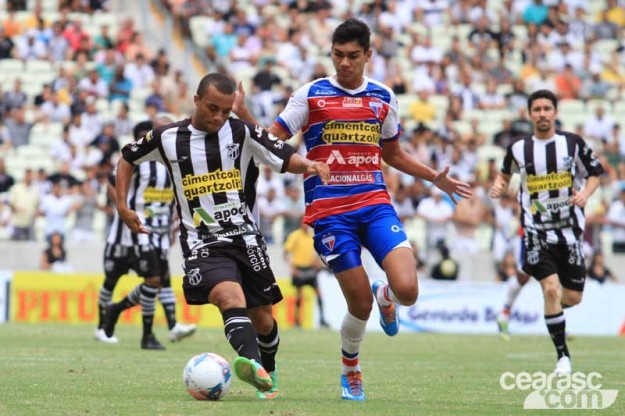 Nada de "jogo amistoso" no Classico-rei (Foto: Cearasc.com/Divulgação)