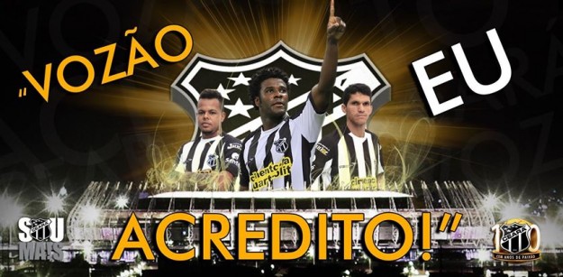 #EuAcredito #LotarPraSerCampeão (Imagem: Cearasc.com/Divulgação)