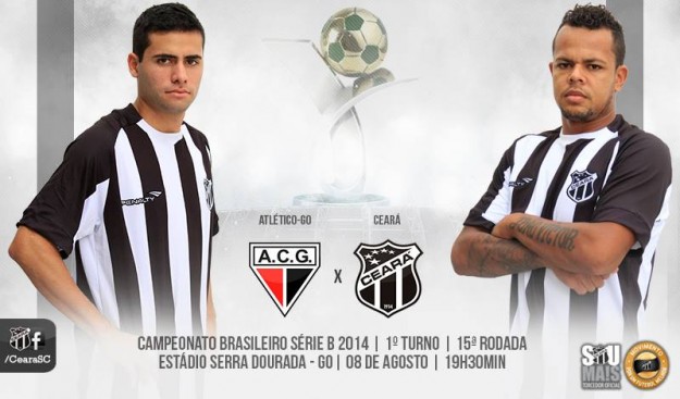 Atlético-GO x Ceará – Lá e cá (Imagem: Cearasc.com/Divulgação)