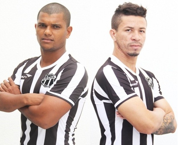 Muller Fernandes(dir) e Siloé (esq) são mais dois que chegam para o Vozão (Foto: CearaSC.com/Divulgação)