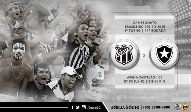 Ceará x Botafogo – Buscando recomeçar (Imagem: CearaSC.com/Divulgação)
