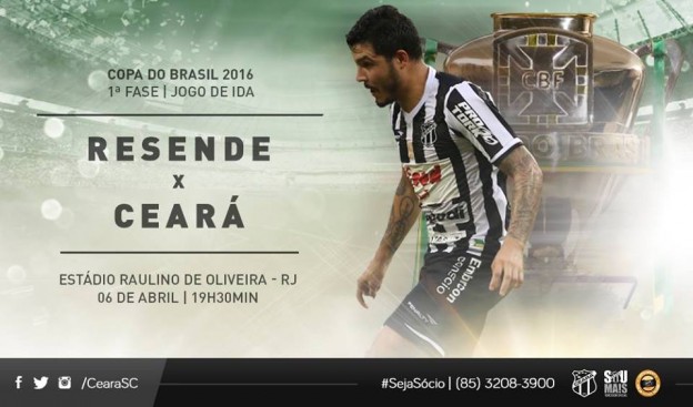 Resende x Ceará – Buscando alivio (Imagem: CearaSC.com/Divulgação)
