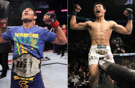 José Aldo enfrentará uma das sensações da categoria, o 'Zumbi Coreano'. Montagem: Lancenet