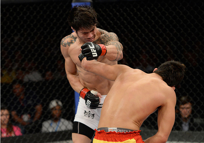 Coreano acertou golpe certeiro em Erick Silva. Foto: UFC/Divulgação