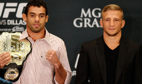 Barão faz sua 4ª defesa de cinturão no UFC. Foto: UFC/Divulgação