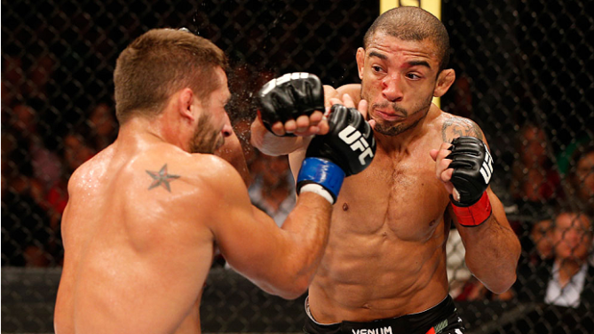 Aldo venceu por decisão unânime. Foto: UFC/Divulgação