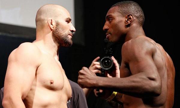 Encarada de Glover contra  Phil Davis. Foto: UFC/Divulgação
