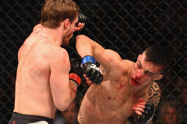Thominhas mostrou coração para vencer o combate. Foto: UFC/Divulgação