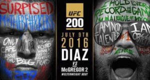 Cartaz de revanche McGregor x Diaz. Foto: Divulgação