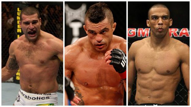 Shogun, Belfort e Edson Barboza são as atrações do card do UFC Fortaleza, até aqui. Foto: UFC/Divulgação