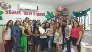 Equipe docente e gestora da Escola Creche Castelinho Vermelho