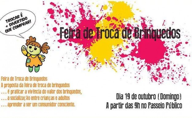 feira troca de brinquedos