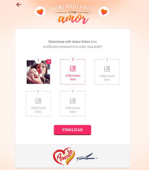 Homenagem com Amor - app Amorela 2