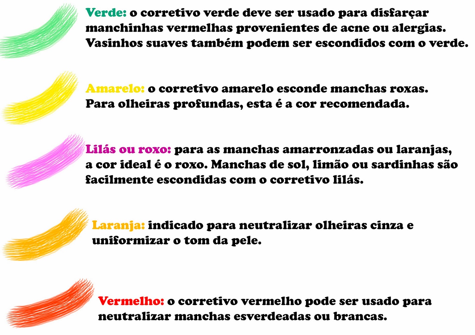 Para que servem os corretivos coloridos? Como usa-los? – Nicolly Forte