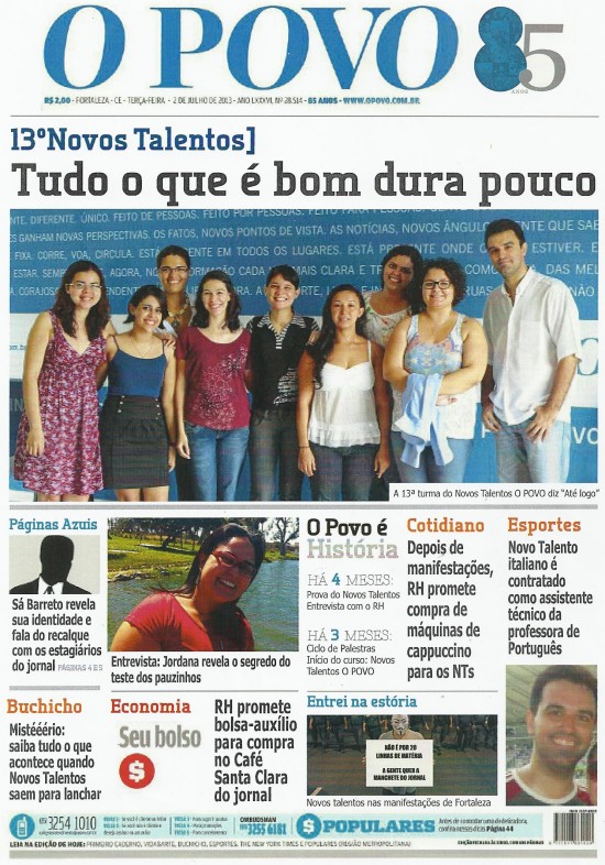 A 13ª turma vê com com humor o período do curso