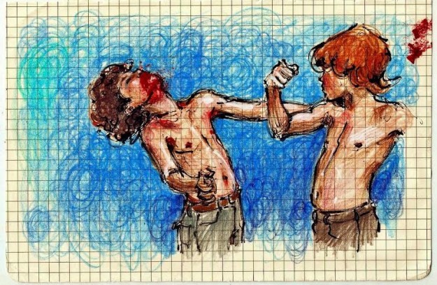 Um dos desenhos de Raisa que compõem o livro