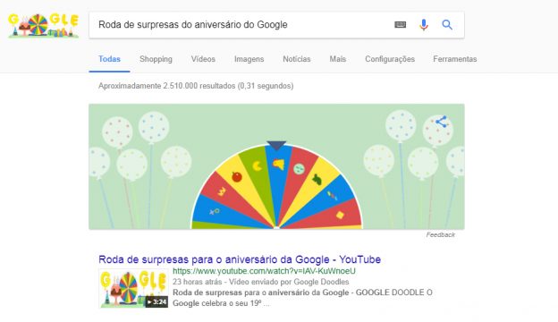Jovem dos games: Google comemora 19 anos e libera doodle com 19 jogos • B9
