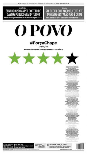 Capa do jornal O POVO desta quarta-feira, 30. (Reprodução)